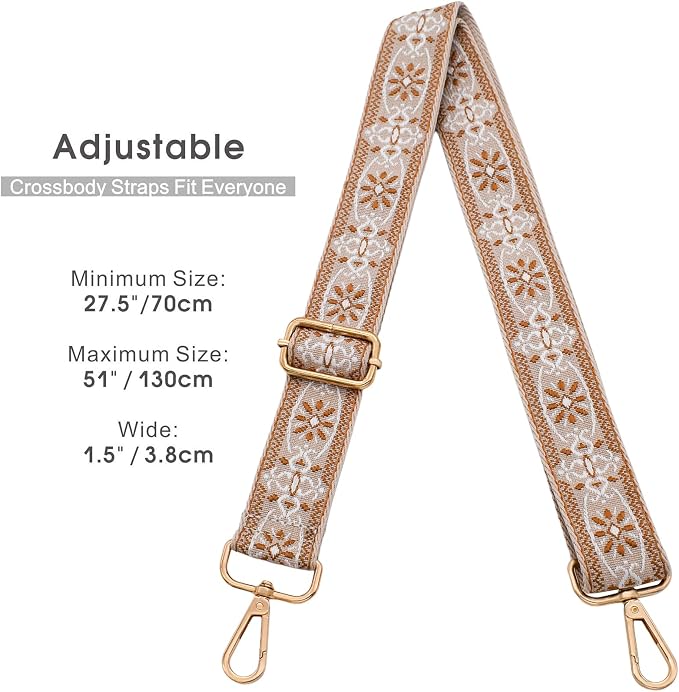 Replacement Purse Strap Shoulder Strap Adjustable Crossbody Strap for Women Crossbody Wide Shoulder Bag - Image 3