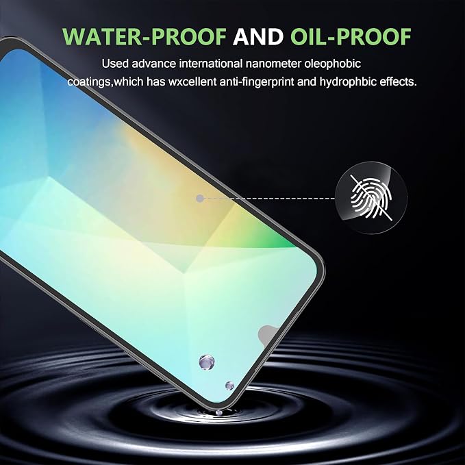for Samsung Galaxy A26 Screen Protector with Camera Lens Protector, 9H Hardness Anti-Scratch Tempered Glass flim, Case Friendly, Anti-Fingerprint,Anti-Scratch (3+3 PACK) - Image 4