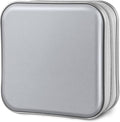 Siveit DVD Case Holder Binder Wallet Hard Plastic 48 Capacity CD/DVD Disc Cases Storage Binder for Car, Home, Office, Travel (Silver) by Siveit
