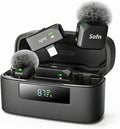 Wireless Lavalier Microphone for iPhone & Android Magnetic Mini Clip Mic | AI Noise Reduction;Lightning & Type-C;9g Light;55H Battery Life with Charging Case for TikTok YouTube Vlog Content Creation by Sofn