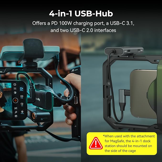 SmallRig x Brandon Li All-in-One Mobile Video Kit, Quick Release Universal Phone Video Rig Kit for iPhone for Samsung for Pixel, with Wireless Rotatable Handles for M.2 SSD w 67mm VND Filter - 4596 - Image 7