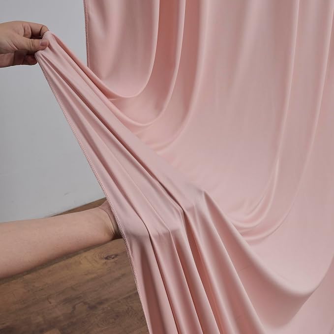 10 ft x 10 ft Dusty Pink Backdrop Curtains for Parties, Wrinkle Free Dusty Pink Photography Backdrop Drapes for Wedding Boys Birthday Baby Shower Bridal Shower Party - Image 3