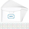 30Pieces 7x5inch Stamp&Die Storage Pockets Clear Die Storage Envelopes Scrapbooking Storage Cutting Dies Stencil Organizer Holder Album Embossing Crafts Card Making Stamp Storage with Label Sticker by CYFUNDESIGN