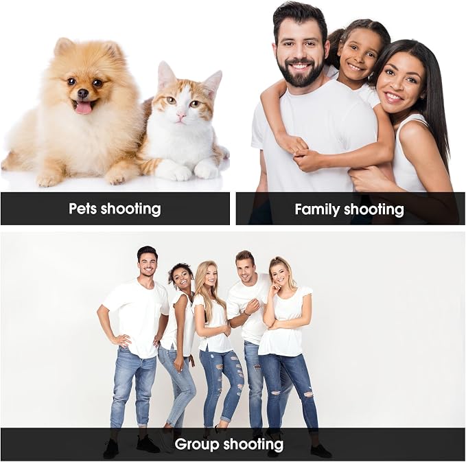CPLIRIS 10x20ft White Backdrop for Photography, Dual-Size Dual-Pocket Design Photo Booth Background for Portrait Photoshoot, Party and Video with Both Options of 10 feet and 20 feet in Width - Image 6