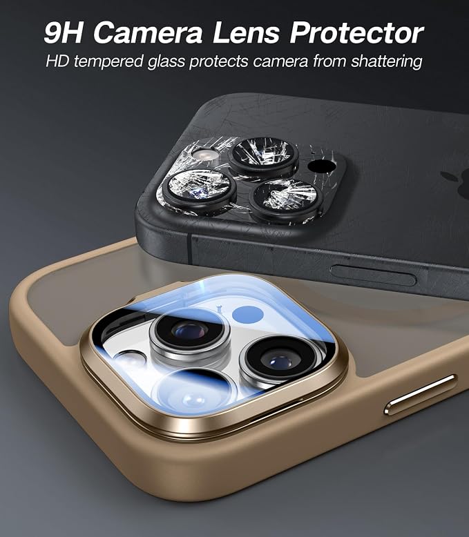 VOFATA [Upgraded] for iPhone 16 Pro Max Case with Camera Cover Stand [Fit for MagSafe][9H Camera Lens Protector] Mil-Grade Protection Translucent Magnetic iPhone 16 Pro Max Phone Case, Rose Gold - Image 2