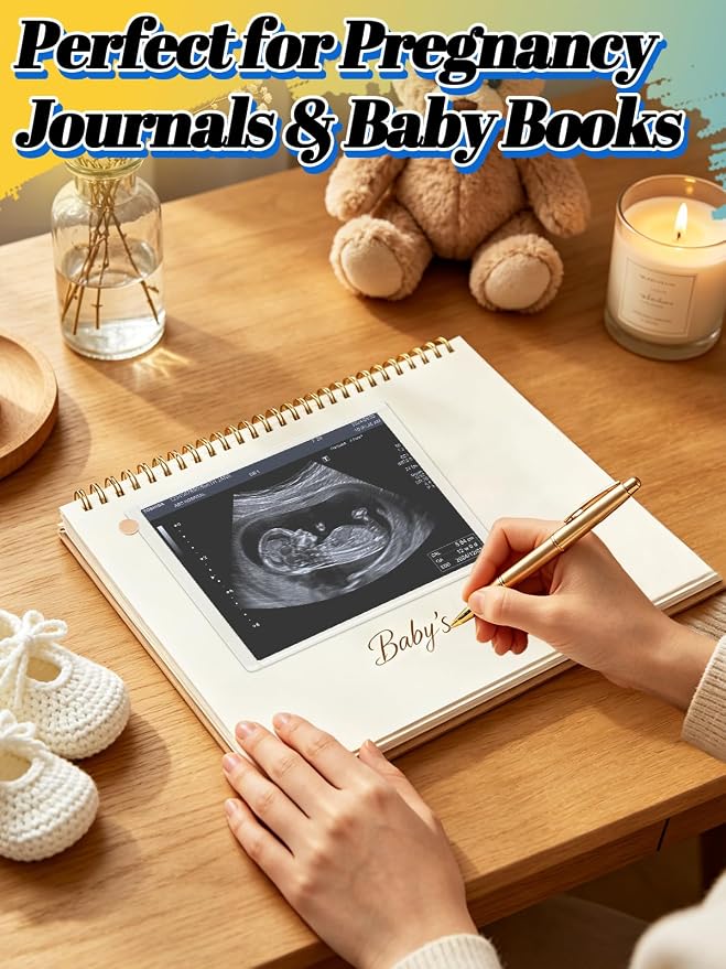 Easy-Slide Photocard Sleeves Photo Protector for 4x6in Ultrasound Pictures | Keep Baby Sonogram Picture/Special Memories Safe, Pregnancy Journal Must Haves, Pregnancy Gifts for Expecting Mom, 20 Pack - Image 4