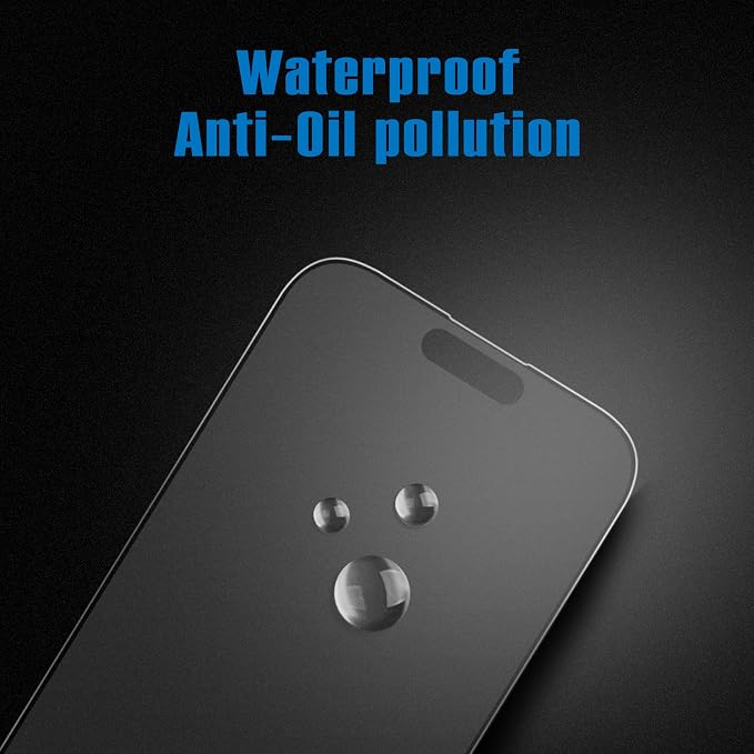 Mothca 2 Pack Matte Glass Screen Protector for iPhone 14 Pro [6.1 inch] with 2 Pack Camera Lens Protector, Anti-Glare & Anti-Fingerprint Tempered Glass Film, Case Friendly Bubble Free Smooth as Silk - Image 5