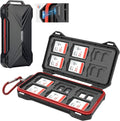 [12 SD + 24 TF] 36 Slots Magnetic Closure Memory Card Case Holder Organizer Keeper for Camera SD SDHC SDXC MSD MicroSD MicroSDXC MicroSDHC TF & Huawei Smartphone Nano SIM NM Nano Memory Cards Storage by Kiorafoto