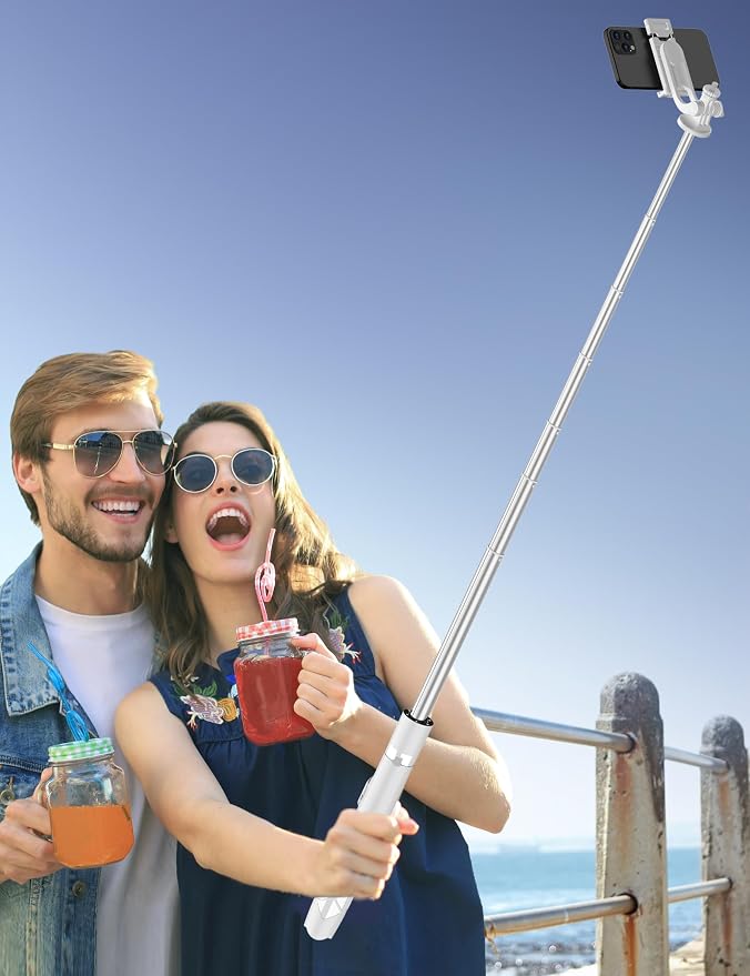 71" Selfie Stick, Smartphone Tripod Stand All-in-1 with Remote, Travel Tripod for iPhone, Extendable Cell Phone Tripods for Selfie/Video Recording/Photo/Live Stream/Vlog - Image 9
