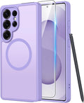 FNTCASE for Samsung Galaxy S25 Ultra Case, Compatible with Magsafe | Screen Protector, Full Camera Protection, Translucent Matte, 14FT Military Grade Drop Proof, Protective Phone Cover by FNTCASE