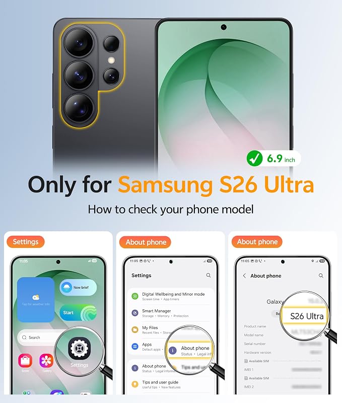 FNTCASE for Samsung Galaxy S26 Ultra Case, Compatible with Magsafe Green | Screen Protector, Full Camera Protection, Translucent Matte, 14FT Military Grade Drop Proof, Protective Phone Cover - Image 2