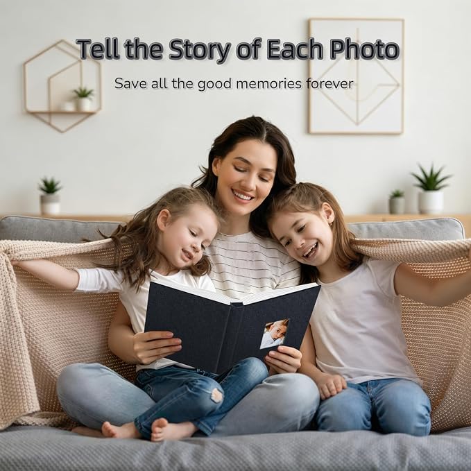 popotop Photo Album 4x6-600 Photos Photo Books with 600 Horizontal and Vertical Pockets,Linen Cover Albums for Family Wedding Anniversary Baby Vacation Pictures - Image 6