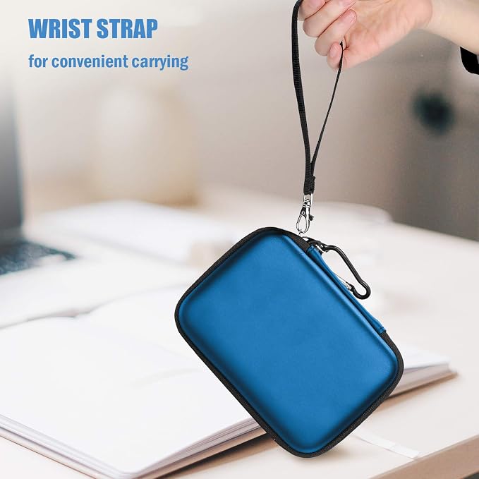 ProCase External Hard Drive Travel Case for 2.5" HDD/SSD -Navy | Fits Seagate Portable, Samsung T9, WD Elements, My Passport, Toshiba Canvio Basics, 1TB-5TB Drives, USB 3.0 HDD/SSD Storage - Image 5
