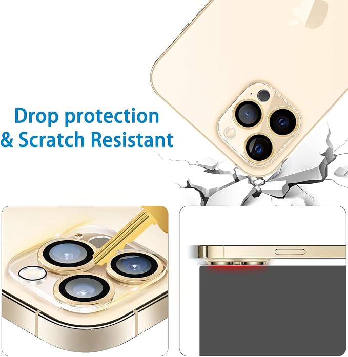 Dengduoduo 3 Pack Tempered Glass Camera Lens Protector for iPhone 12 Pro Max 6.7", Ultra HD, 9H Hardness, Anti-Scratch, Case Friendly, Easy to Install [No Affect on Night Shots] - Image 3