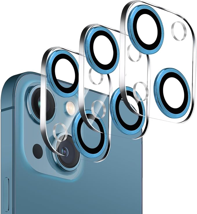 Dengduoduo 3 Pack Tempered Glass Camera Lens Protector for iPhone 13 6.1" & iPhone 13 Mini 5.4", Ultra HD, 9H Hardness, Anti-Scratch, Case Friendly, Easy to Install [No Affect on Night Shots] by Dengduoduo