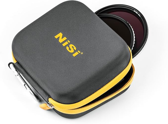 NiSi - Caddy II Circular Filter Case, Portable and Lightweight Camera Lens Pouch for 8 Filters, Fits Up to 95mm, Waterproof and Shockproof, Larger Opening Lens Bag, Caddy Case with Metal Hanging Clip - Image 8