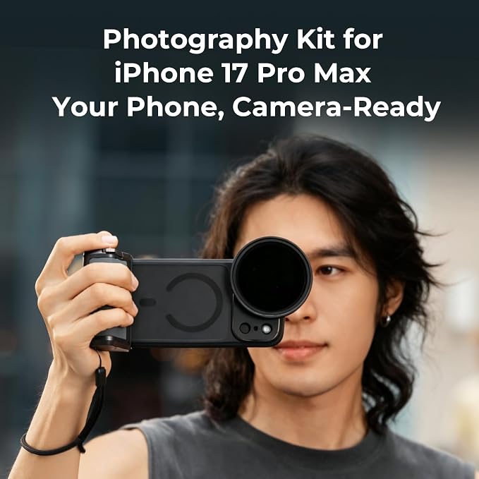 SMALLRIG FilMov Photography Grip Kit w/Filter for iPhone 17 Pro Max, Ergonomic Grip with Shutter & Zoom, 3400mAh Battery Wireless Remote, Phone Creator Kit for Filmmaking, Selfie, YouTube - 6301 - Image 8