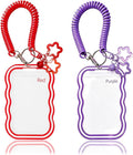 2 Pack Cute Photocard Holder Keychain,Kpop Photo Card Holder | Creative Photo Protector Keychain Accessories for Bus Card, Daily Display & Travel Decorations Gifts by Unknown