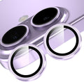 YWXTW Camera Lens Protector for iPhone 17, Individual Anti Scratch Metal Ring Tempered Glass Camera Screen Protector for iPhone 17 Accessories, Case Friendly (Purple) by YWXTW