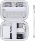 Computer Memory Card Readers Organizer Case Compatible with SD Card Reader, USB C SD Card Reader, TF Card, Micro SD Card, Portable Memory Card Accessories Storage Bag Travel Case, White by Supmay