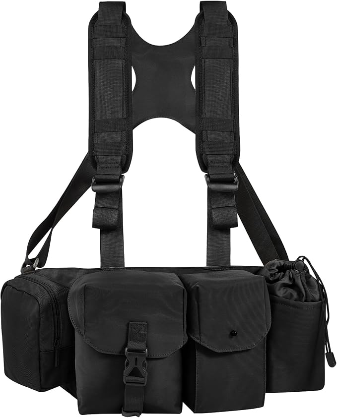 Camera Belt Camera Vest for Photographers,Vest Waist Pack for Lens | Multifunctional Camera Bag Adjustable Strap Suitable for Storing DSLR Camera Body Lens Smartphone Water Bottle(Black) by Kalofaye