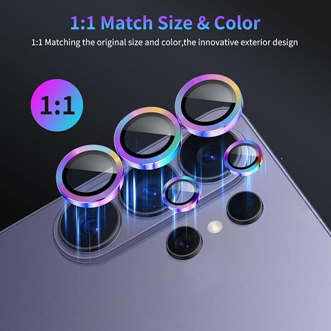 Camera Lens Protector for Samsung Galaxy S26 Ultra,1 Pack | Tempered Metal Glass Camera Cover, HD Clear Anti-Scratch Lens Screen Protector Film,Case Friendly,Colorful Titanium - Image 5