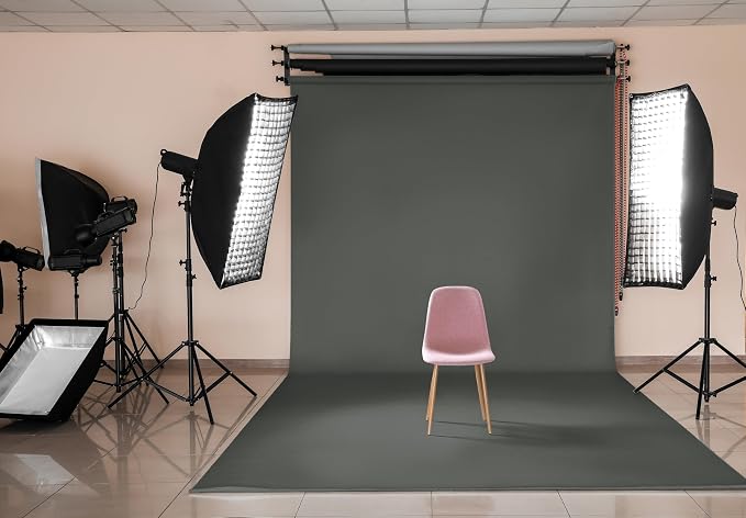 Denny Mfg Seamless Paper Backdrop for Photoshoot, Dark Grey, 53 in x 36 ft | Photoshoot backdrop, Matte Finish for Portraits, Product Photos and Video Shoots, with Free Roll Gaffer Tape (2 in x 13 ft) - Image 6