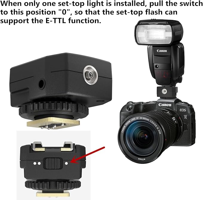 DY-T3C Set Style Multi-Functional hot Shoe Adapter, Single-Lens Reflex Camera Universal Flash Expansion Accessory/ Also Applicable Mini Camera Flash Height-Increasing Conversion Accessories - Image 3