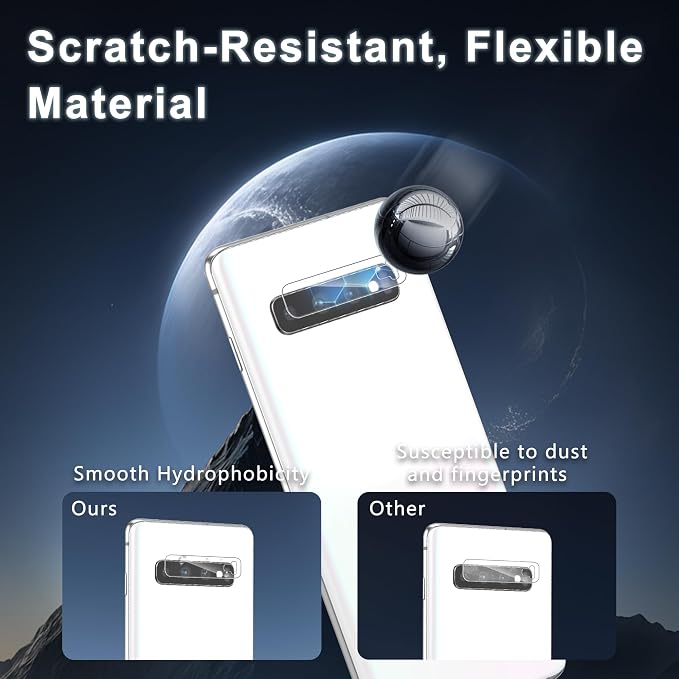 For Samsung Galaxy S10 Screen Protector, 2+2 9H Tempered Glass, Lens Guard | Ultrasonic Fingerprint Compatible, 3D Curved Fit, Case-Friendly, HD Clear, Responsive Touch, Guided Install - Image 4