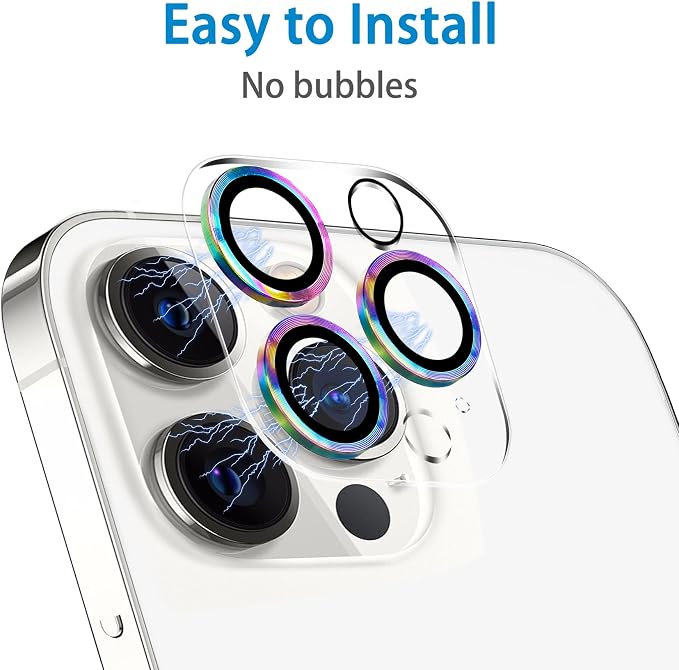 Dengduoduo 3 Pack Tempered Glass Camera Lens Protector for iPhone 12 Pro Max 6.7", Ultra HD, 9H Hardness, Anti-Scratch, Case Friendly, Easy to Install [No Affect on Night Shots] - Image 6