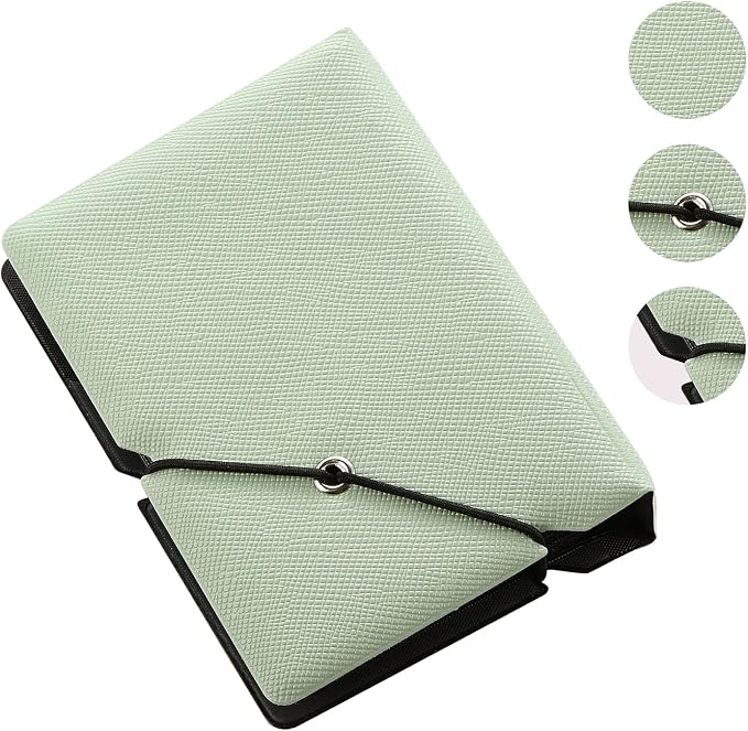 2x3 Instax Mini Photo Album, 28 Pockets. Mint Green, 2PK | Portable Wallet Size Album Stores 2x3 inch Instant Photos. Fits Polaroid, Instax Mini, Kodak Mini Prints and Zink. - Image 4