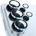 Meshine for Samsung Galaxy S26 Ultra Camera Lens Protector,Scratch Proof,Strong Adsorption,9H Hardness with Metal Ring Camera Cover,Ultra Thin Case Friendly, Accessories Lens Protector,Blue by Meshine
