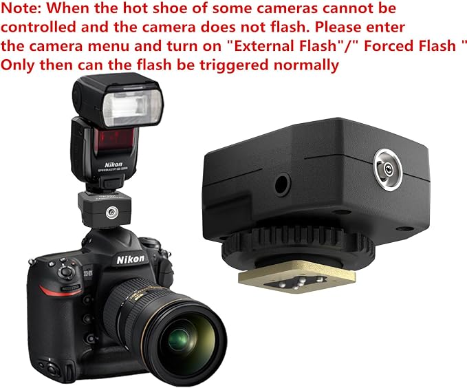 DY-T3N for Nikon Camera Flash hot Shoe Converter Adapter, Small Flash Godox iT30 im20/30, Height-Increasing Multi-Flash Trigger, Extended Body Universal Accessory (DY-T3N N01) - Image 3