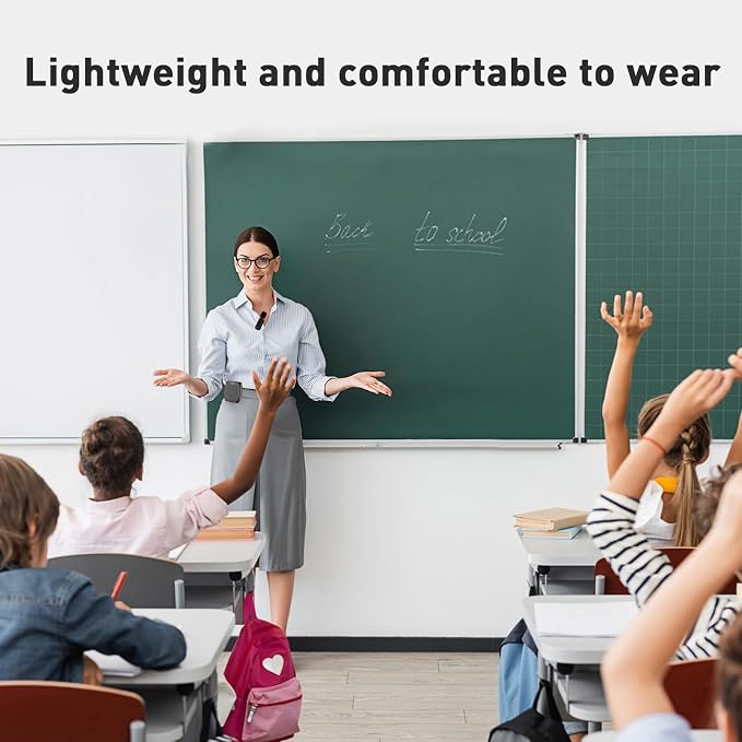 ZOWEETEK Wireless Voice Amplifier with Handheld & Lavalier Mics for Teacher | Portable Megaphone, Bluetooth Speaker, Rechargeable, for Classroom, Meeting, Group Outings, Party, Karaoke - Image 3