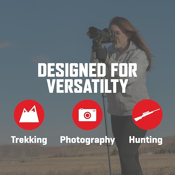 Allen Company Monopod Shooting Stick and Gun Rest - Adjustable Height - Removable Cradle - Padded Grip - Aluminum - Rifle Shooting Rest, Camera Stand - Gun Accessories, Hunting Gear - Image 5