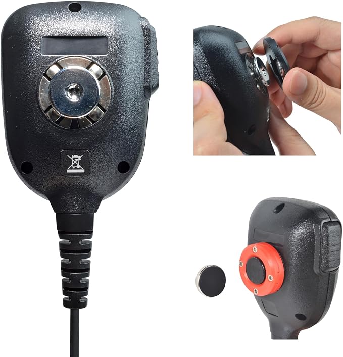 UAYESOK Magnet CB Mic Holder, Portable Vehicle Mic Clip Mount | For Mobile Radio Speaker Mics, With Round Knob - Image 3