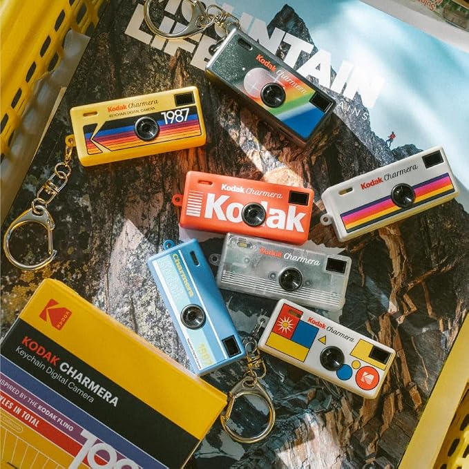 KODAK CHARMERA Keychain Digital Camera Blind Box Whole Set (6PC),Mini Camera,Digicam,Video Recording,Bag Charm,1.6 Megapixels,Micro SD Card Slot,for Beginners Teens and Adults - Image 4