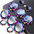 Uyiton for Samsung Galaxy S25 Ultra Camera Lens Protector, Unique Design | Case-Friendly, Ultra-Thin, Military-Grade Sapphire Glass with Aluminum Metal Rear Camera Screen Cover, Colorful by Uyiton