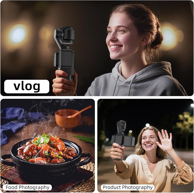 2-Pack Magnetic Fill Light for DJI Osmo Pocket 3 4 4P Xtra Muse, Bi-Color Rechargeable Mini LED Auxiliary Video Light Kit, USB C 300mAh Clip-On Selfie Vlog Light Set for Live Streaming Recording - Image 7