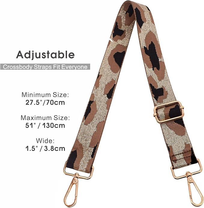 Replacement Purse Strap Shoulder Strap Adjustable Crossbody Strap for Women Crossbody Wide Shoulder Bag - Image 5