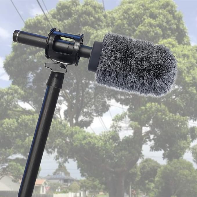 YOUSHARES Deadcat Windscreen for Rode NTG1, NTG2, Audio-Technica AT897 Shotgun Microphones, Wind Muff Up to 5.5" Long - Image 2