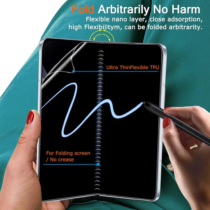 Milomdoi Screen Protector for Google Pixel 10 Pro Fold | 3 Pack Inside TPU Film + 3 Pack Front 9H Tempered Glass + 3 Pack Camera Lens Protector, Easy Installation, No Bubbles - Image 3