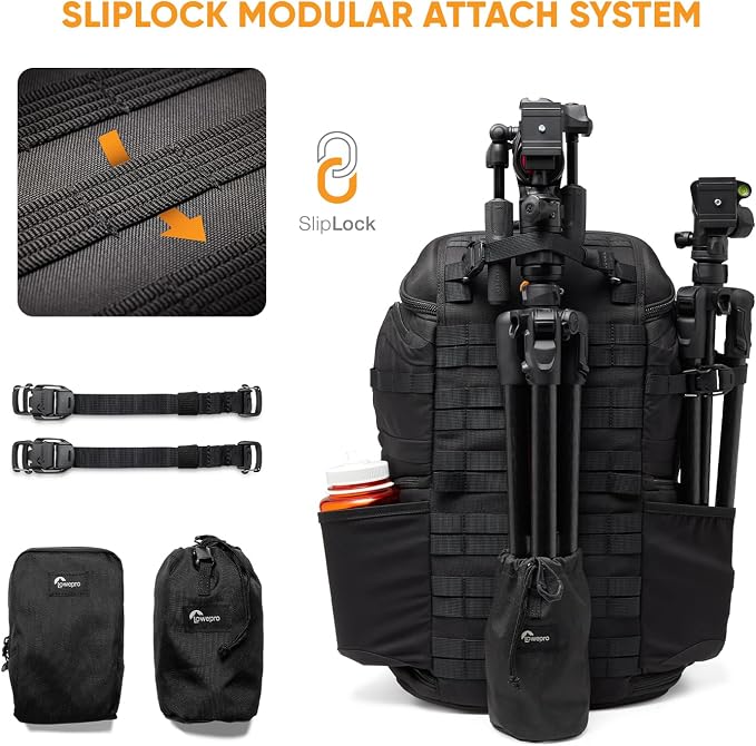 Lowepro ProTactic BP 450 AW III Camera Backpack, 4-point Access, Professional Camera Bag, DSLR/Drones/Mirrorless, Up to 16" Laptop, Rain Cover, for Photographer,Videographer, Volume 28L - Image 5