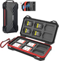 [12 SD + 12 CFexpress Type A] Magnetic Closure Memory Card Case Holder Organizer Protector Keeper for SD SDHC SDXC for Sony CEA-G80T CEA-G160T Alpha 1 A1 A7 IV A7M4 FX3 FX6 Camera Memory Card Storage by Kiorafoto