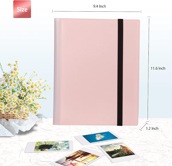 432-Pocket Photo Album for Fujifilm Instax Mini Instant 2x3'' Photos | Fits Polaroid Snap, PIC-300 ,Z2300 Camera, Mini Link Pinter, Photo Book for Birthday, Anniversary, Families Memories, Pink - Image 6