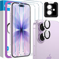 Fotbor Compatible with 3 Pack iPhone 17 Screen Protector With 1 Set Camera Lens Protector, 2025 Upgrade 9H+ Premium Tempered Glass, Easy Installation Kits, 6.3 inch by Fotbor