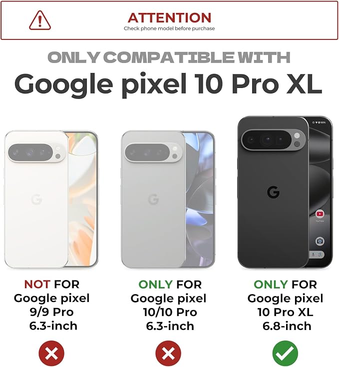 Dexnor for Google Pixel 10 Pro XL Case with Slide Camera Cover & 2 Front Frames & Built-in Screen Protector & Kickstand, Full-Body Shockproof Protective Cover Rugged Bumper Cases,Navy Blue(2025) - Image 2