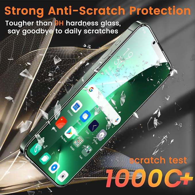 Lesakit 3+3 Pack Privacy Screen Protector for iPhone 13 Pro Max 6.7-Inch with 3 Pack Camera Lens Protector, Anti Spy Tempered Glass Film 9H Hardness Bubble Free Case Friendly - Image 4