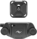 Peak Design Capture Camera Clip V3, Black with Plate, Holds DSLR, Compact and Point and Shoot Bodies, Secure, Stable and Accessible, Attaches to Straps and Belts, Quick Release, 200 lb Capacity by PeakDesign