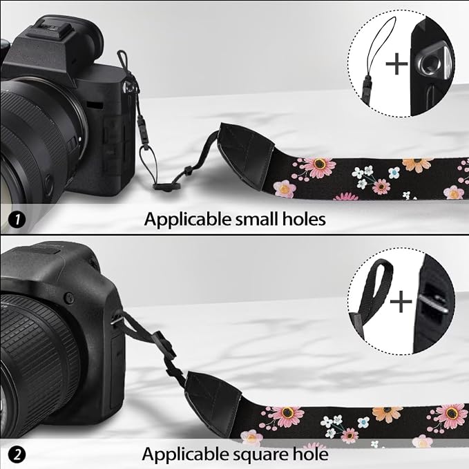 Coldinair Black Adjustable Camera Strap Universal Neck & Shoulder Soft Padded Strap for All DSLR Cameras,Binoculars - Image 5